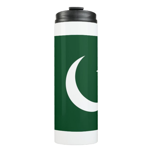 Bouteilles Isothermes Paruline thermique avec drapeau du Pakistan (Devant)