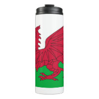 Paruline thermique avec drapeau du Pays de Galles