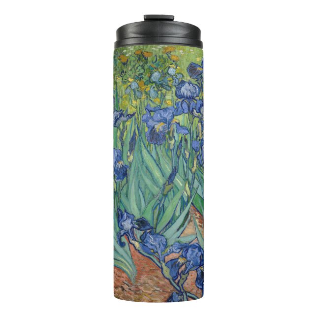 Bouteilles Isothermes Paruline thermique avec les Irises de Van Gogh (Devant)