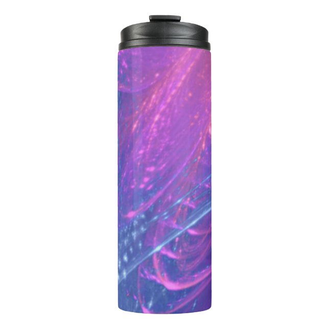 Bouteilles Isothermes Paruline thermique Bleu Magenta Asymétrique Fracta (Devant)