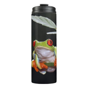 Bouteilles Isothermes Paruline thermique de grenouille à texte personnal