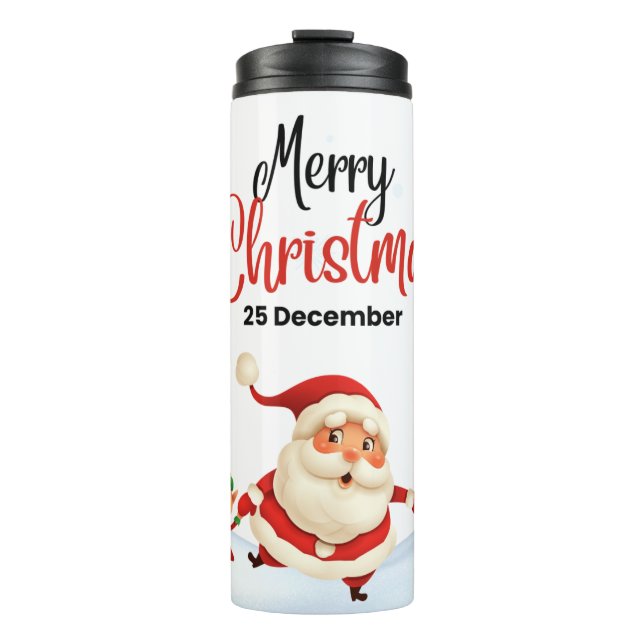Bouteilles Isothermes Paruline thermique de Noël (Devant)