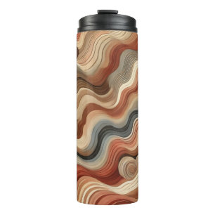 Bouteilles Isothermes Paruline thermique des vagues Terre - Fluide Abstr