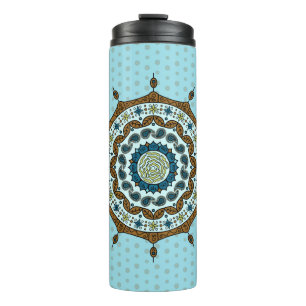 Bouteilles Isothermes Paruline thermique en cuivre Imaginaire Mehndi