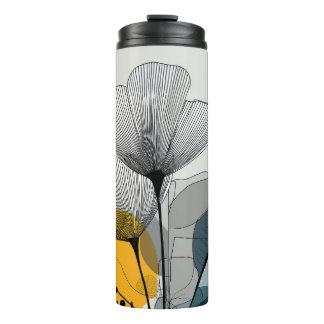 Bouteilles Isothermes Paruline thermique en fleur linéaire