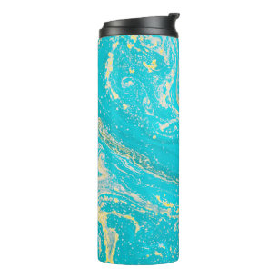Bouteilles Isothermes Paruline thermique en marbre bleu