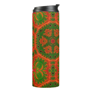 Bouteilles Isothermes Paruline thermique Kaleidoscope orange et vert