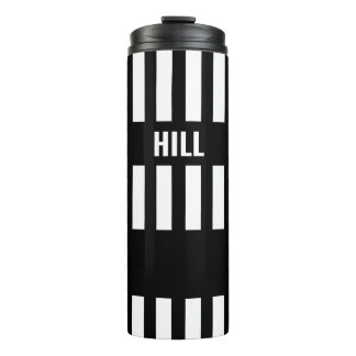 Bouteilles Isothermes Paruline thermique noire et blanche Zebra Stripe
