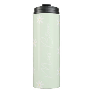Bouteilles Isothermes Paruline thermique Pastel Daisy personnalisée