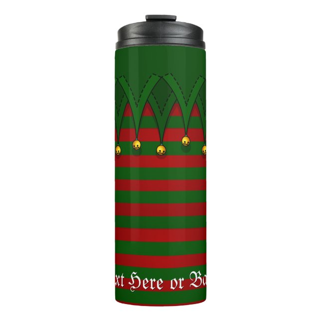 Bouteilles Isothermes Paruline thermique personnalisée de Noël (Devant)