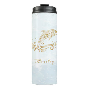 Bouteilles Isothermes Paruline thermique personnalisée Dolphin d'or