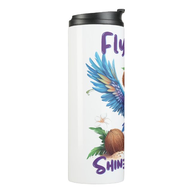 Bouteilles Isothermes Paruline thermique pour oiseaux tropicaux (Tourné sur la gauche)