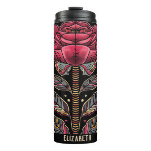 Bouteilles Isothermes Paruline thermique rouge rose noire