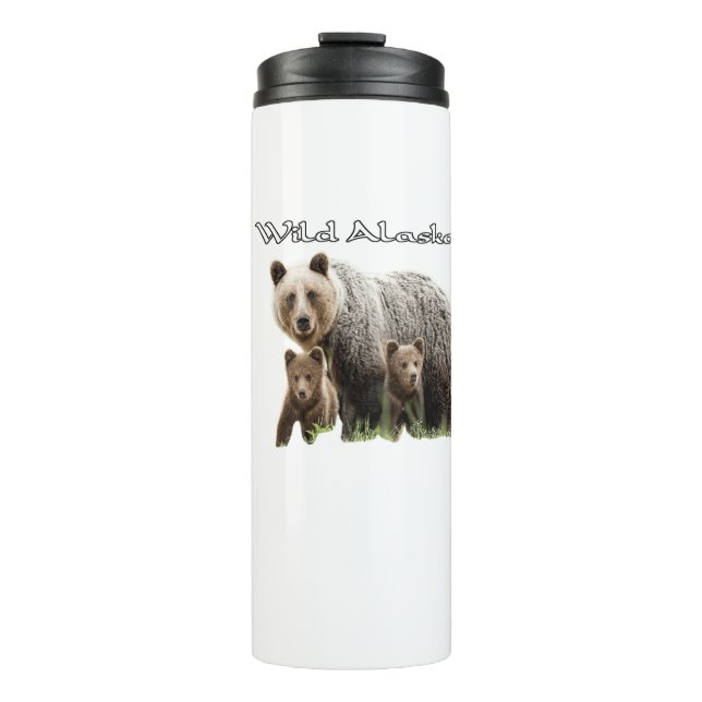 Bouteilles Isothermes Paruline thermol de l'ours polaire de l'Alaska (Devant)