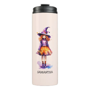 Bouteilles Isothermes Pastel Cute Witch Girl - Halloween esthétique (2)