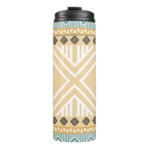 Bouteilles Isothermes Pastel Native Fabric Motif sans couture, Thai Nati