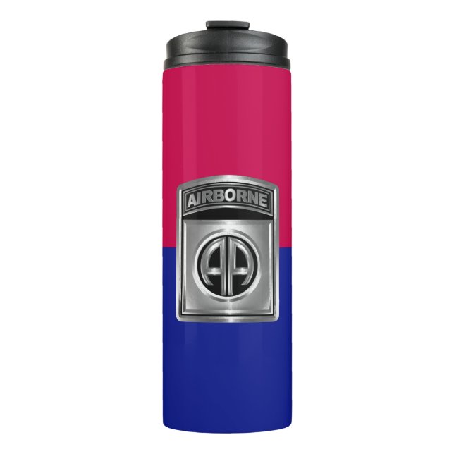 Bouteilles Isothermes Patch Customisé de la 82e division aéroportée (Devant)