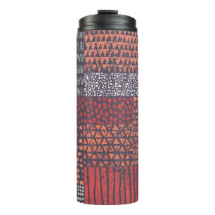 Bouteilles Isothermes Patchwork bohémien : conception sans couture dessi