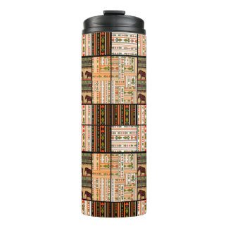 Bouteilles Isothermes Patchwork seamless african ornamental pattern text