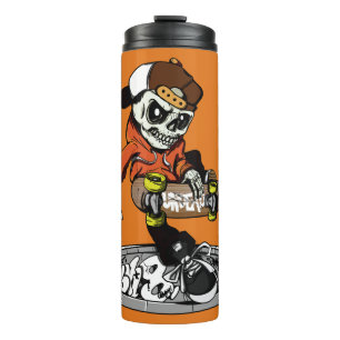 Bouteilles Isothermes Patineur Zombie Nom personnalisé et tombeur coule