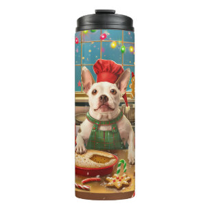 Bouteilles Isothermes Pâtisserie de vacances pour Bull Terrier : Noël fe