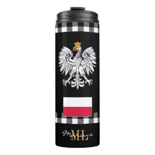 Bouteilles Isothermes Patriotique Pologne voyage Mug, Drapeau polonais