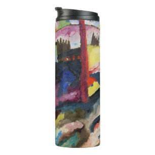 Bouteilles Isothermes Paysage de Vassily Kandinsky avec cheminée d'usine