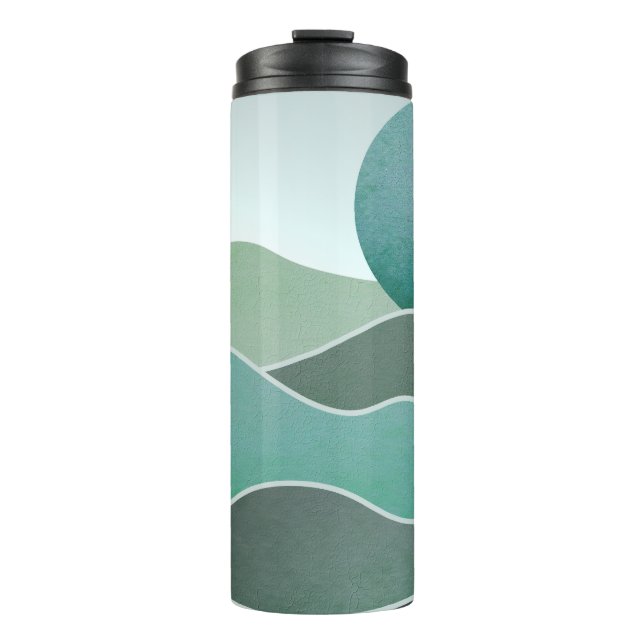 Bouteilles Isothermes Paysage du monde Turquoise (Devant)