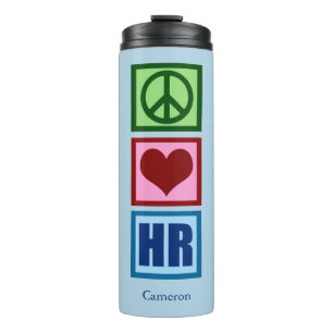 Bouteilles Isothermes Peace Love HR Ressources humaines personnalisées 