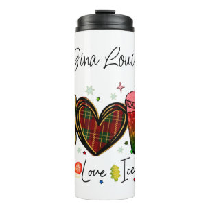 Bouteilles Isothermes Peace Love Iced Coffee Design amusant