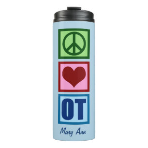 Bouteilles Isothermes Peace Love OT ergothérapie
