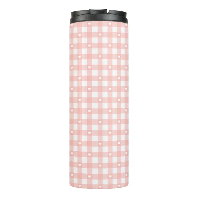 Bouteilles Isothermes Peach Orange Checks (Dos)