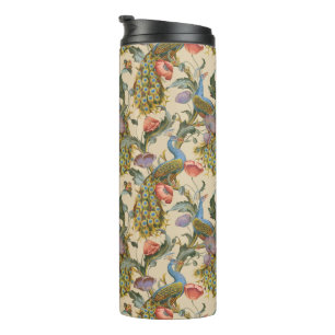 Bouteilles Isothermes Peacock Art Nouveau motif floral