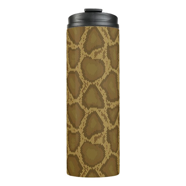 Bouteilles Isothermes Peau de serpent, motif de reptile (Devant)