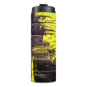 Bouteilles Isothermes Peinture abstraite noire goutte sur un oeil brilla