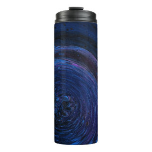 Bouteilles Isothermes Peinture abstraite violette et marron
