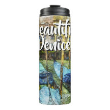 Peinture colorée de gondoles de Venise