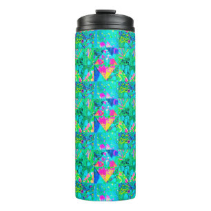 Bouteilles Isothermes Peinture de courtepointe de jardin avec Hydrangea 