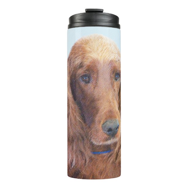 Bouteilles Isothermes Peinture de Setter irlandais - Joli art original d (Devant)