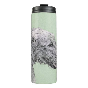 Bouteilles Isothermes Peinture de Wolfhound irlandais - Joli art origina