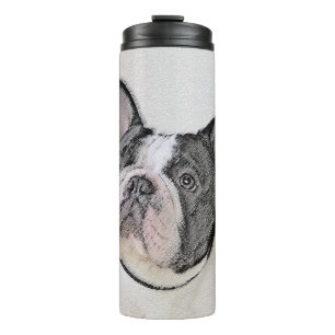 Bouteilles Isothermes Peinture française de Bulldog (Pied de broche) - A