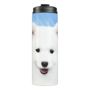 Bouteilles Isothermes Peinture Samoyed Puppy - Jolie Art Original Chien