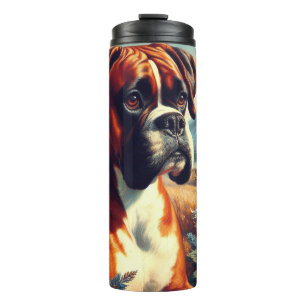 Bouteilles Isothermes Peinture vintage de chien de boîte