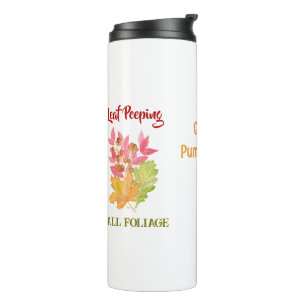 Bouteilles Isothermes Pellicule de chute FOLIAGE D'Aquarelle PERSONNALIS