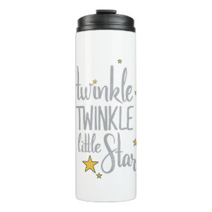 Bouteilles Isothermes Pépinière tirée à la main rimes Image Twinkle