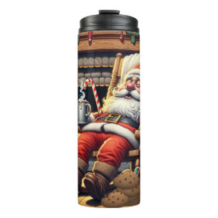 Bouteilles Isothermes Père Noël dort Noël
