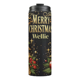 Bouteilles Isothermes Personalized Leopard Christmas Tumbler Gift