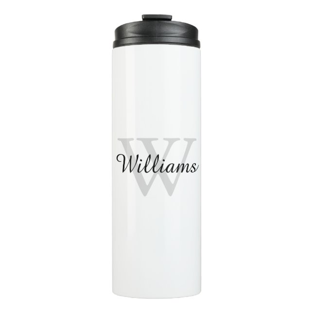 Bouteilles Isothermes Personalized Monogram Initial and Name (Devant)