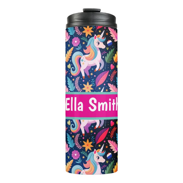 Bouteilles Isothermes Personalized unicorn drink tumbler (Devant)