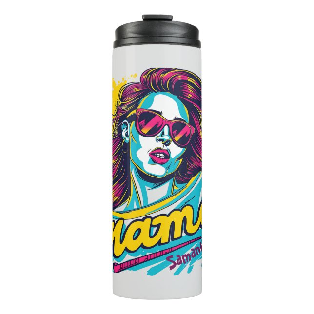 Bouteilles Isothermes Personnalisé Retro Mama Pop Art (12) (Devant)